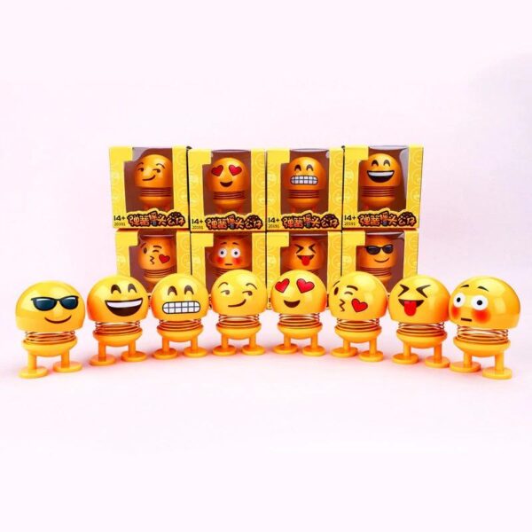 Cute Cartoon Funny Emoji Wobble Head Robot